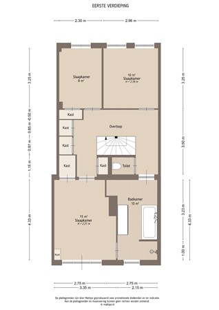 Floorplan - Voorstraat 14, 4147 CC Asperen